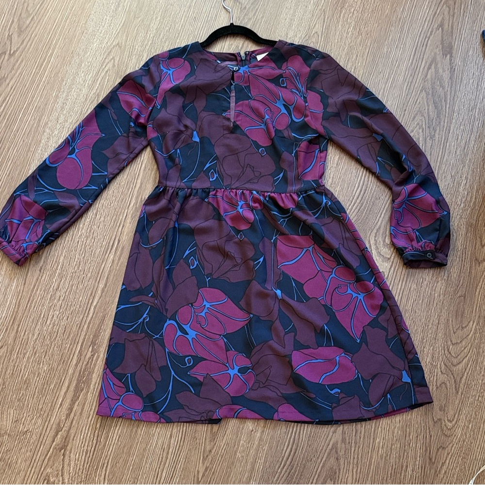 LOFT Outlet Dress - Purple and Pink Floral